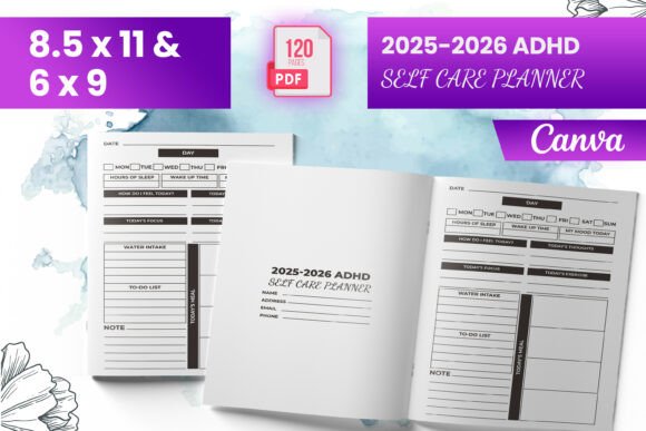2025-2026 ADHD Self Care Planner KDP: A Practical Tool for Productivity and Wellbeing