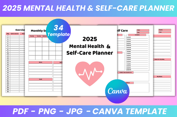 2025 Mental Health Self Care Canva Kdp: A Modern Tool for Holistic Wellbeing