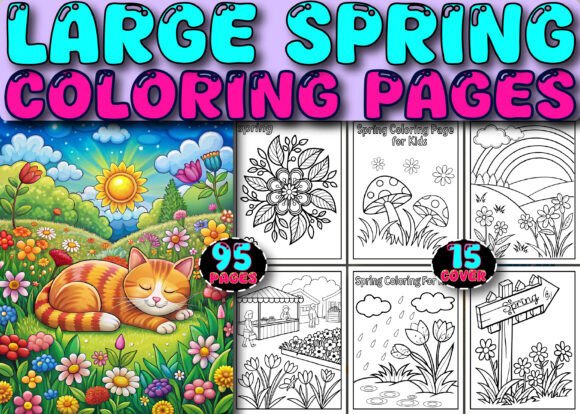 95 Large Spring Coloring Pages for Kids: A Creative Way to Embrace the Season
