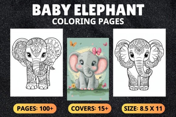 Adorable Baby Elephant Coloring Pages for Creative and Productive Workflows