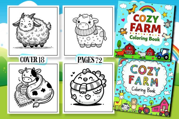 Bold Easy Cozy Farm Coloring Page Books: A Creative Escape for All Ages