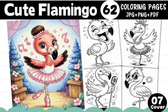 Cute Flamingo Coloring Pages for Fun: A Creative Escape in a Digital Age