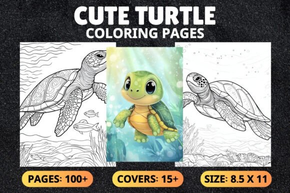 Cute Turtle Coloring Pages for Kids
