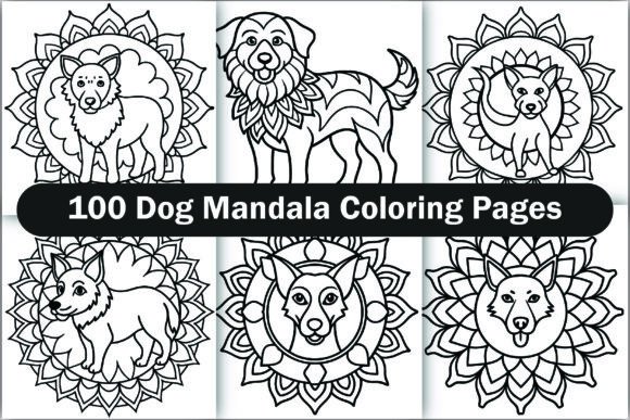 Dog Mandala Coloring Pages: A Creative Escape for Adults