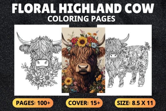 Floral Highland Cow Coloring Pages: A Strategic Tool for Creativity and Engagement