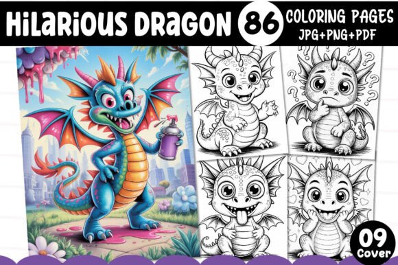 Hilarious Dragon Coloring Pages: A Unique Blend of Fun and Creativity