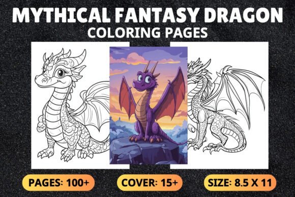 Mythical Fantasy Dragon Coloring Pages: A Creative Escape for All Ages