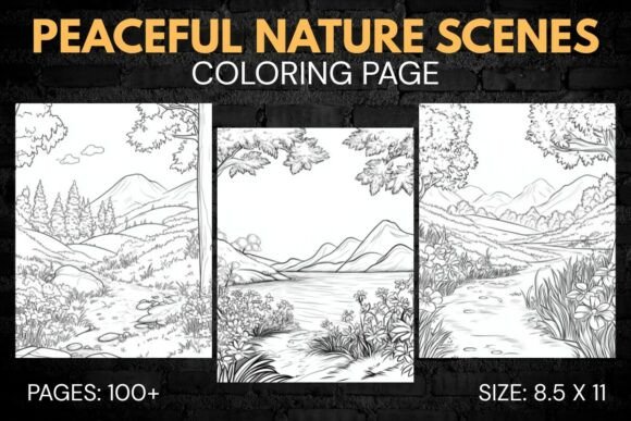 Peaceful Nature Scenes Coloring Pages: A Journey into Calm and Creativity
