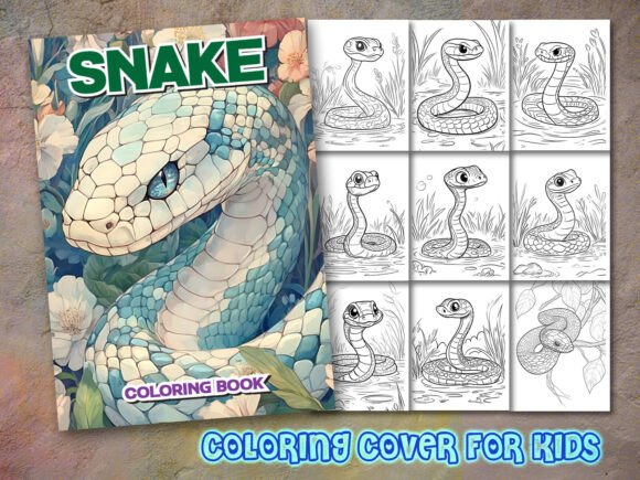 Snake Coloring Pages and Book Cover