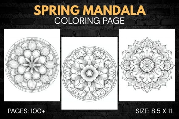 Spring Mandala Coloring Book for Adults: A Journey Through Nature’s Artistry